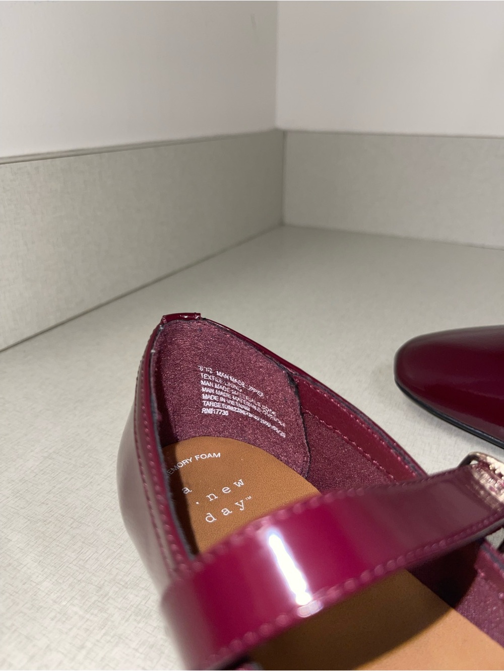 SOLD: a new day Patent Mary Jane Flats in Bordeaux Patent - Picture 6 of 10